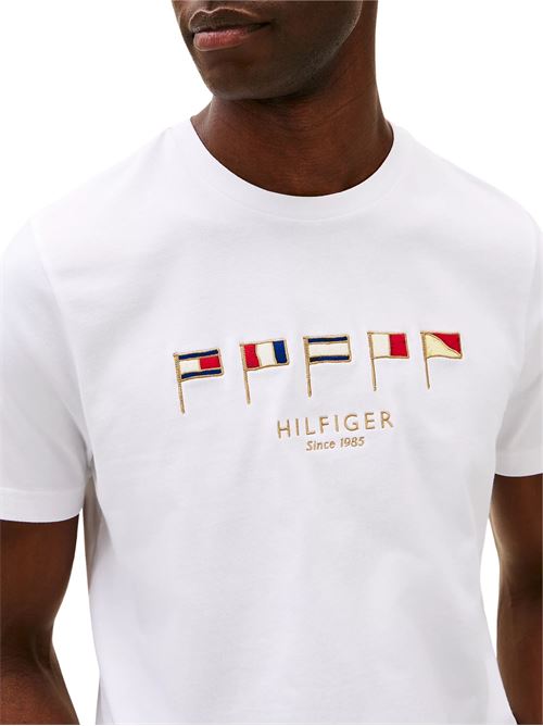 T-shirt con bandiere Tommy Hilfiger Tommy Hilfiger | MW0MW38616YBR